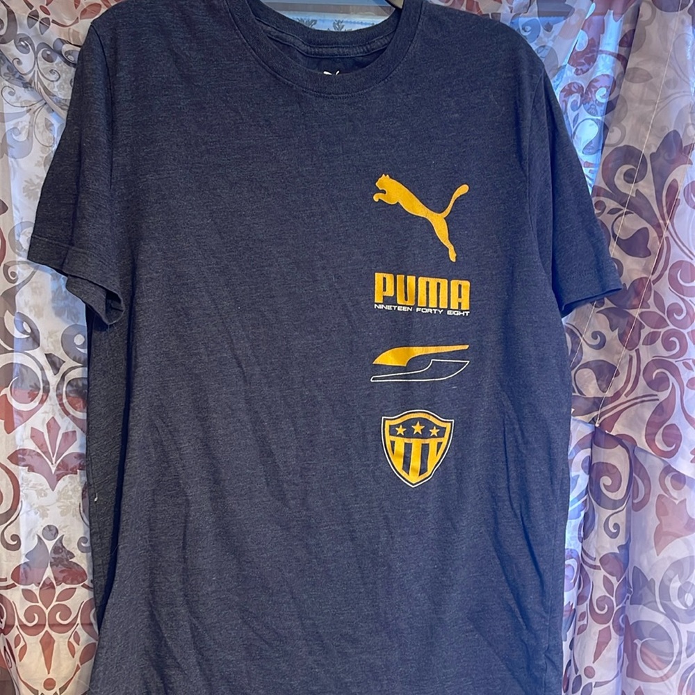 Dark Gray Puma Short Sleeve Tee